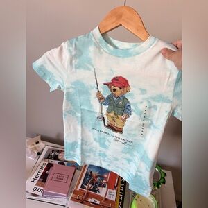Polo by Ralph Lauren Kids Blue Graphic T-Shirt size 6